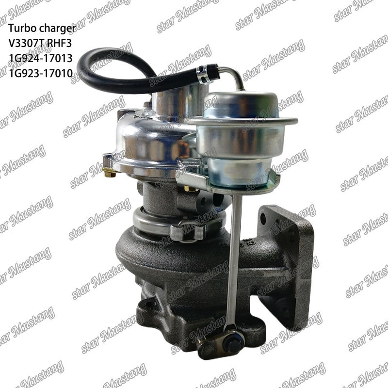 टर्बोचार्जर V3307T 1G924-17013 RHF3 1G923-17010 कुबोटा इंजन भागों के लिए उपयुक्त