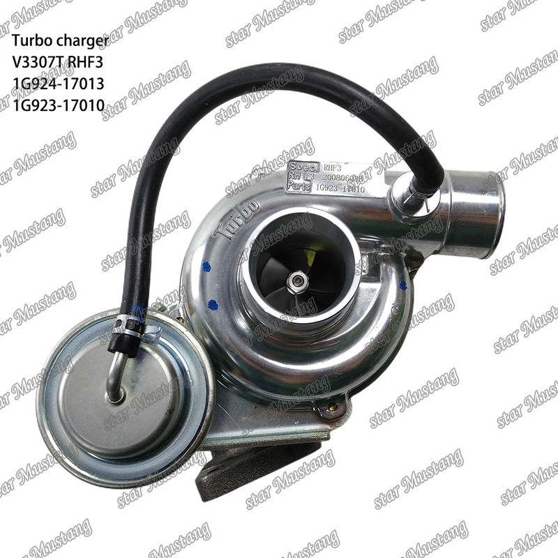 टर्बोचार्जर V3307T 1G924-17013 RHF3 1G923-17010 कुबोटा इंजन भागों के लिए उपयुक्त