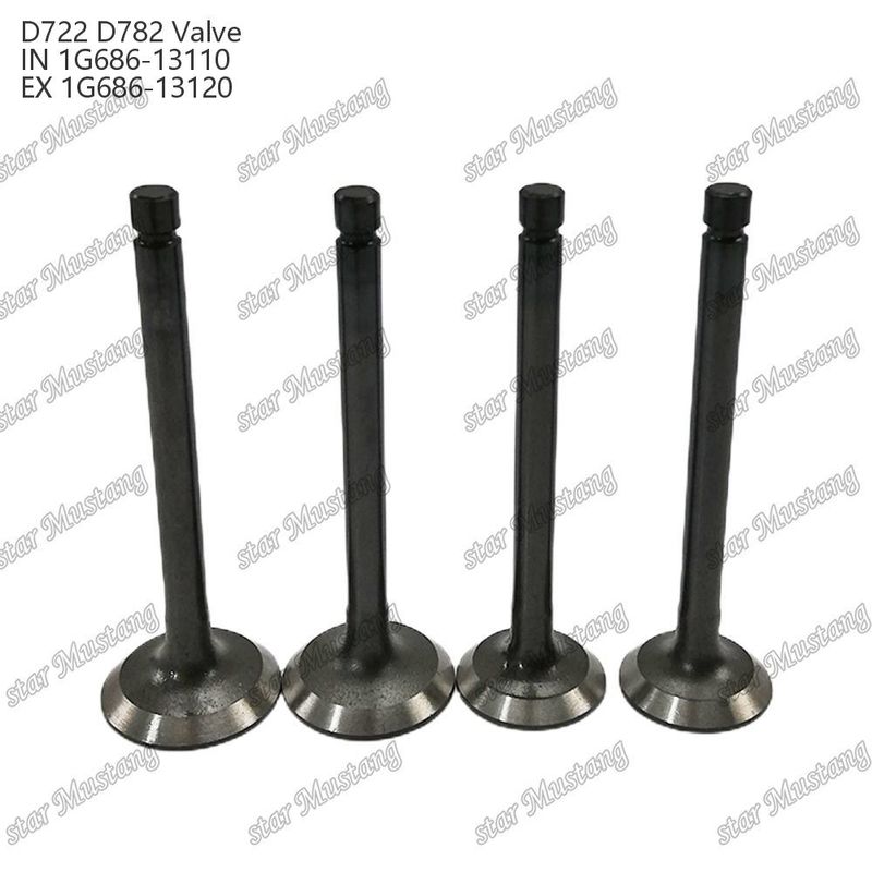 मूल स्टॉक इंटीग्रल स्ट्रक्चर वाल्व ZB400 ZB500 Z400 Z430 Z482 D722 D782 IN 14601-13110 EX 14601-13120 ऑनलाइन समर्थन के साथ डीजल इंजन भाग