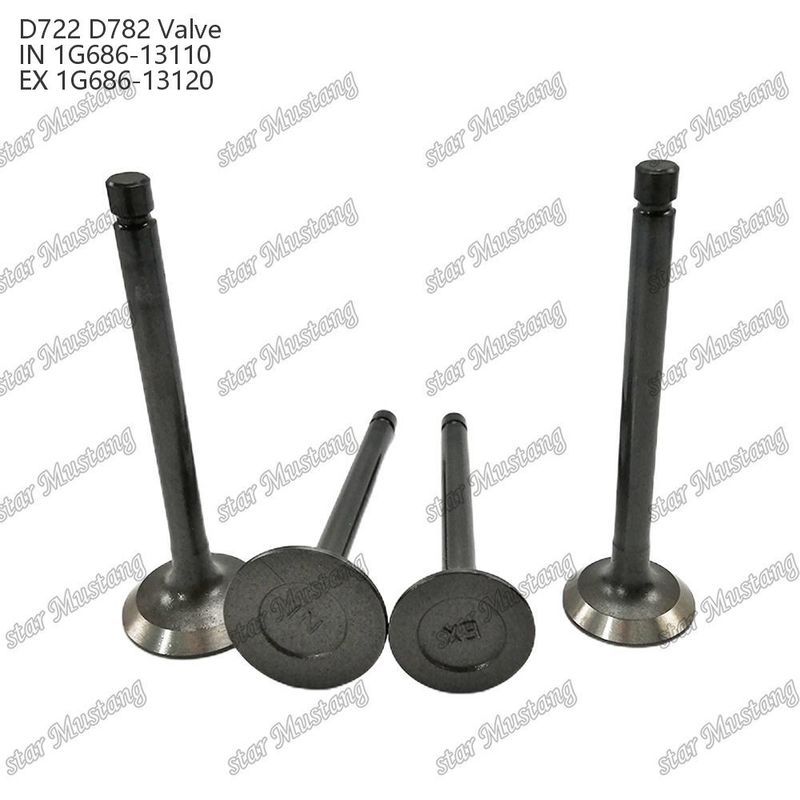 मूल स्टॉक इंटीग्रल स्ट्रक्चर वाल्व ZB400 ZB500 Z400 Z430 Z482 D722 D782 IN 14601-13110 EX 14601-13120 ऑनलाइन समर्थन के साथ डीजल इंजन भाग