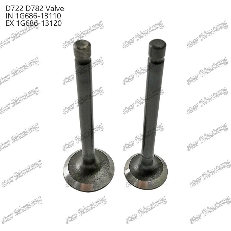 मूल स्टॉक इंटीग्रल स्ट्रक्चर वाल्व ZB400 ZB500 Z400 Z430 Z482 D722 D782 IN 14601-13110 EX 14601-13120 ऑनलाइन समर्थन के साथ डीजल इंजन भाग