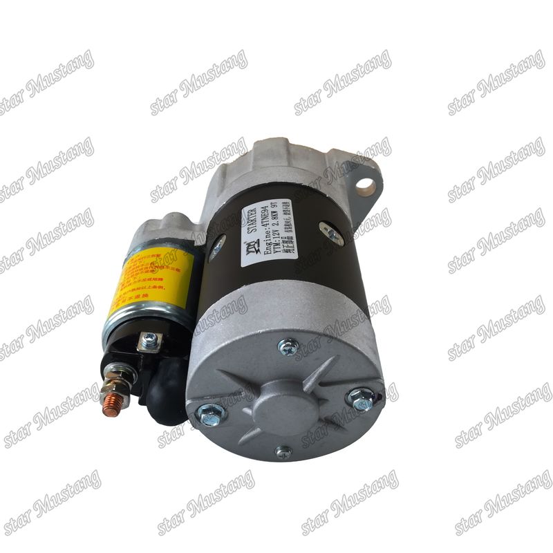 4TNE94 इंजन स्टार्टर मोटर 12V 2.8KW 9T YANMAR इंजन स्पेयर पार्ट्स के लिए