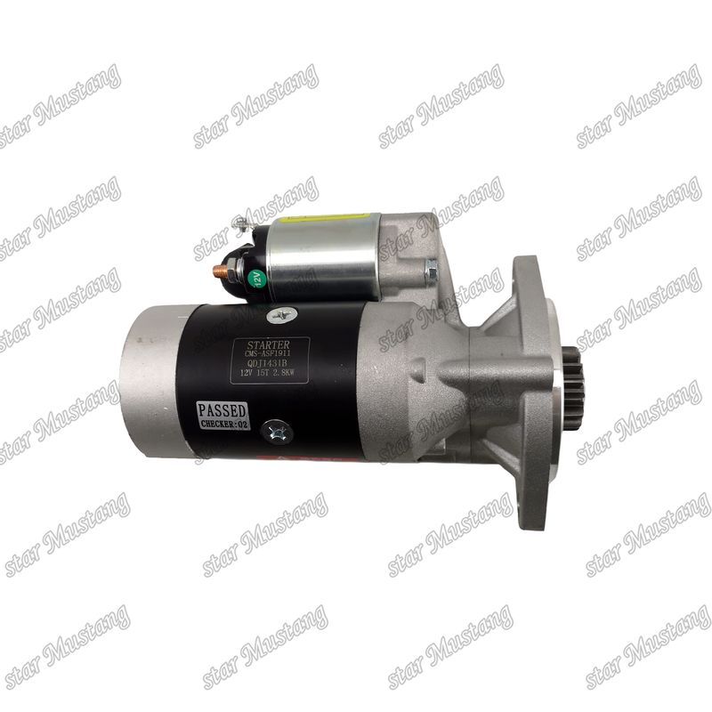 यानमार इंजन स्पेयर पार्ट्स के लिए इंजन स्टार्टर मोटर 12V 15T 2.8KW