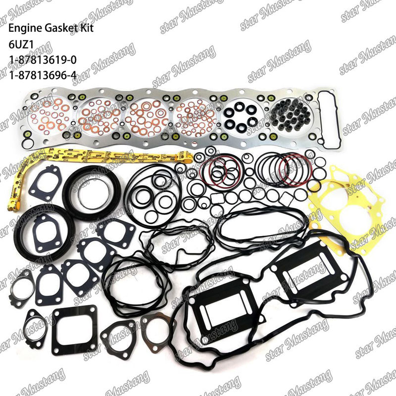 पूर्ण गैसकेट किट 6UZ1 1-87813619-0 1-87813696-4 ISUZU इंजन भागों के लिए उपयुक्त