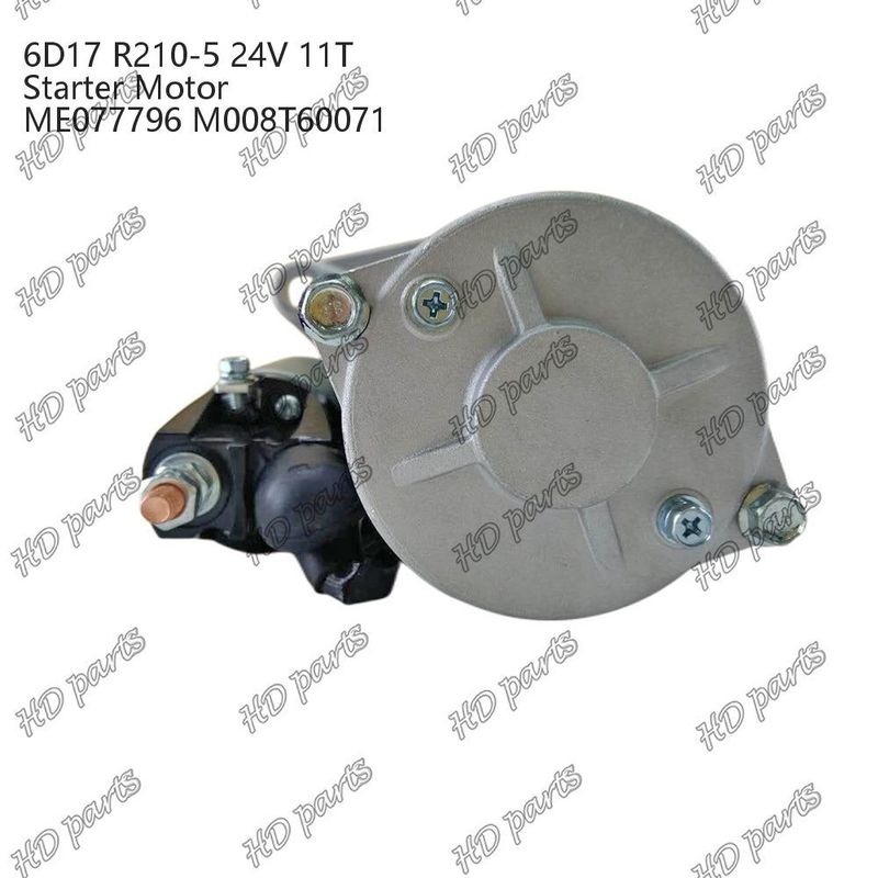 6D17 24V 11T R210-5 ME077796 M008T60071 डीजल इंजन स्टार्टर मोटर अन्य प्रमाणन