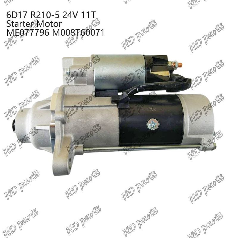 6D17 24V 11T R210-5 ME077796 M008T60071 डीजल इंजन स्टार्टर मोटर अन्य प्रमाणन