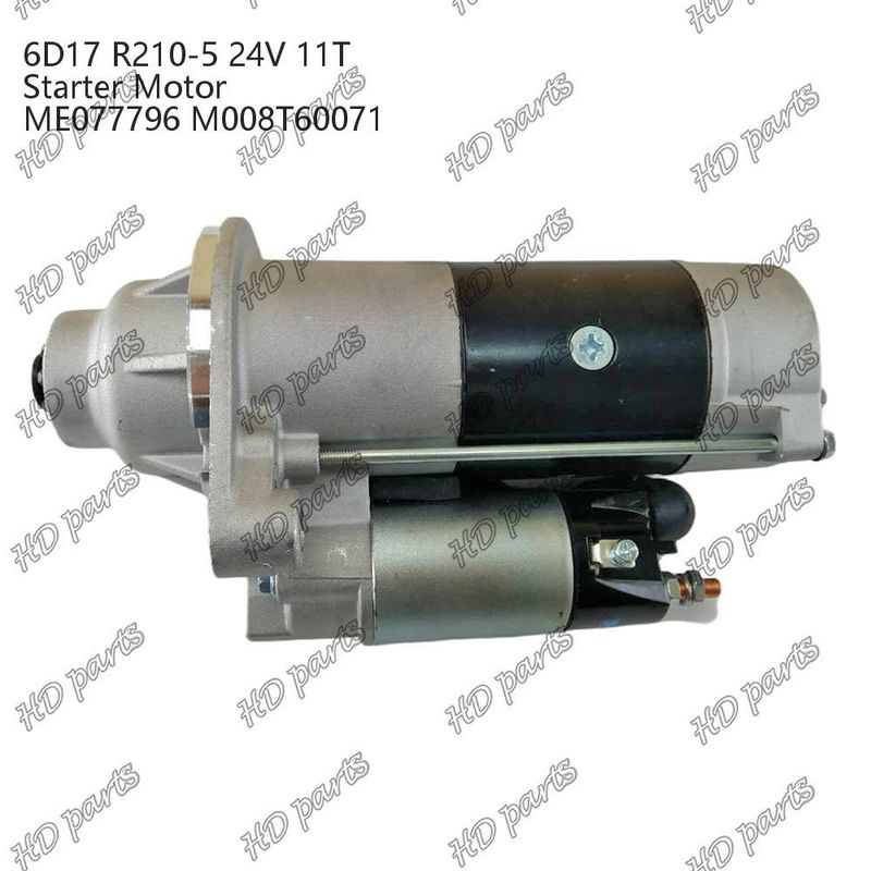 6D17 24V 11T R210-5 ME077796 M008T60071 डीजल इंजन स्टार्टर मोटर अन्य प्रमाणन