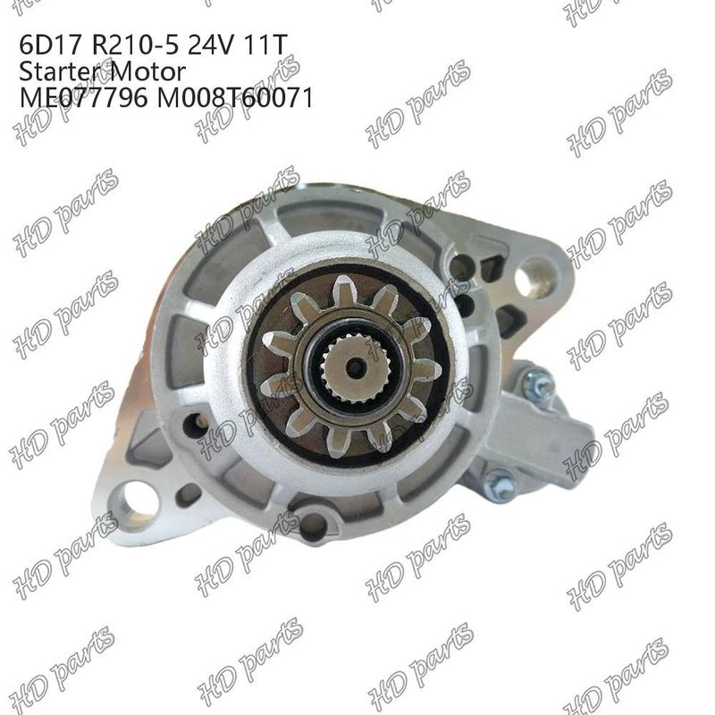 6D17 24V 11T R210-5 ME077796 M008T60071 डीजल इंजन स्टार्टर मोटर अन्य प्रमाणन
