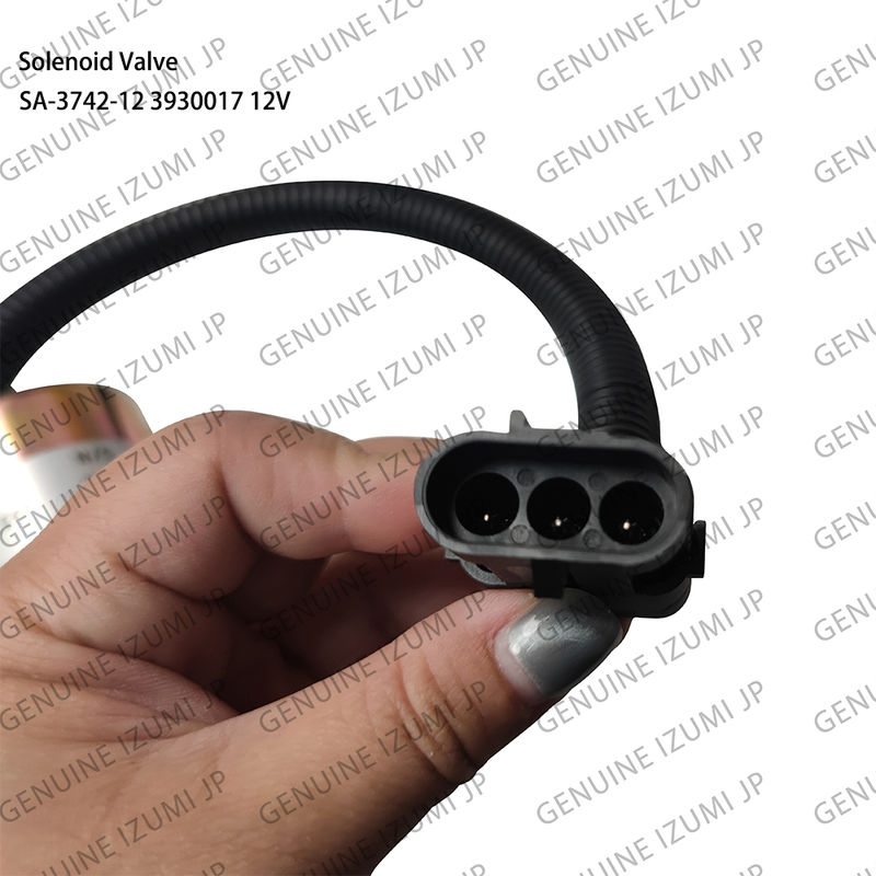 SA-3742-12 3932017 डीजल इंजन पार्ट्स के लिए 12V शट ऑफ सोलेनोइड वाल्व
