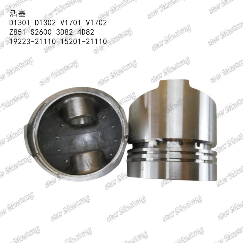 पिस्टन D1301 D1302 V1701 V1702 Z851 S2600 3D82 4D82 19223-21110 15201-21110 कुबोटा इंजन पार्ट्स के लिए उपयुक्त